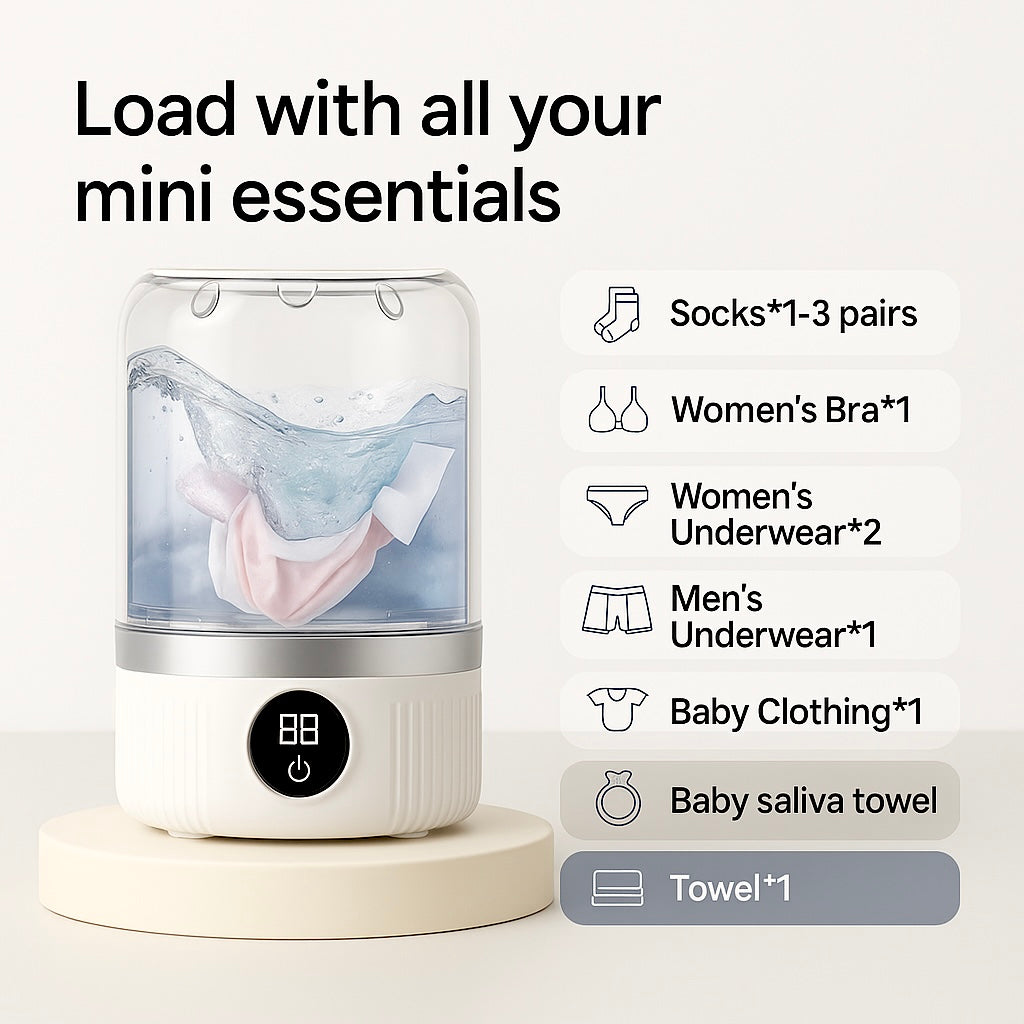 Spinova™ – The Powerful Mini Washer for All Your Daily Essentials 🧺✨