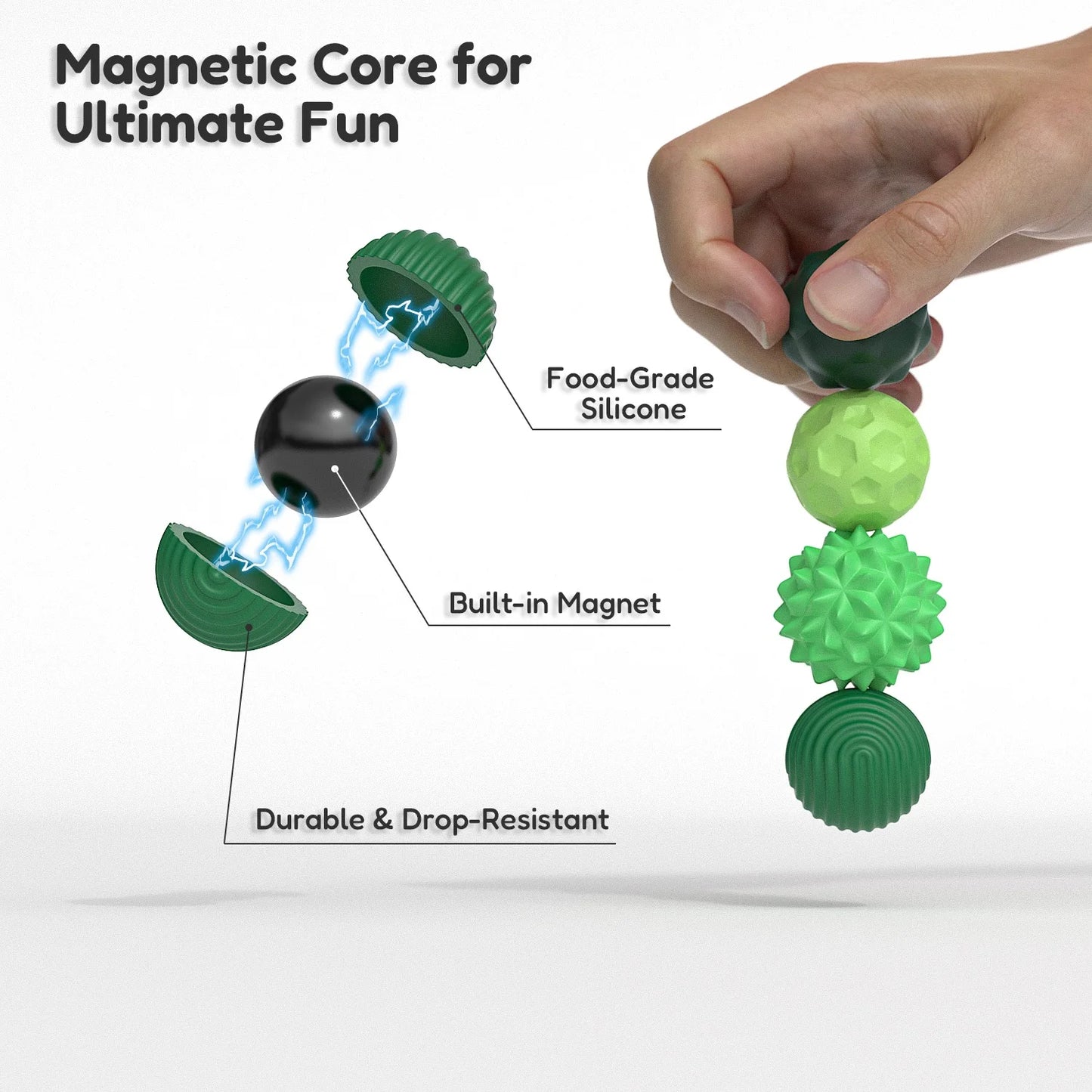 MagniCalm™ Silicone Stress Balls– Your quiet reset, on the go ✨