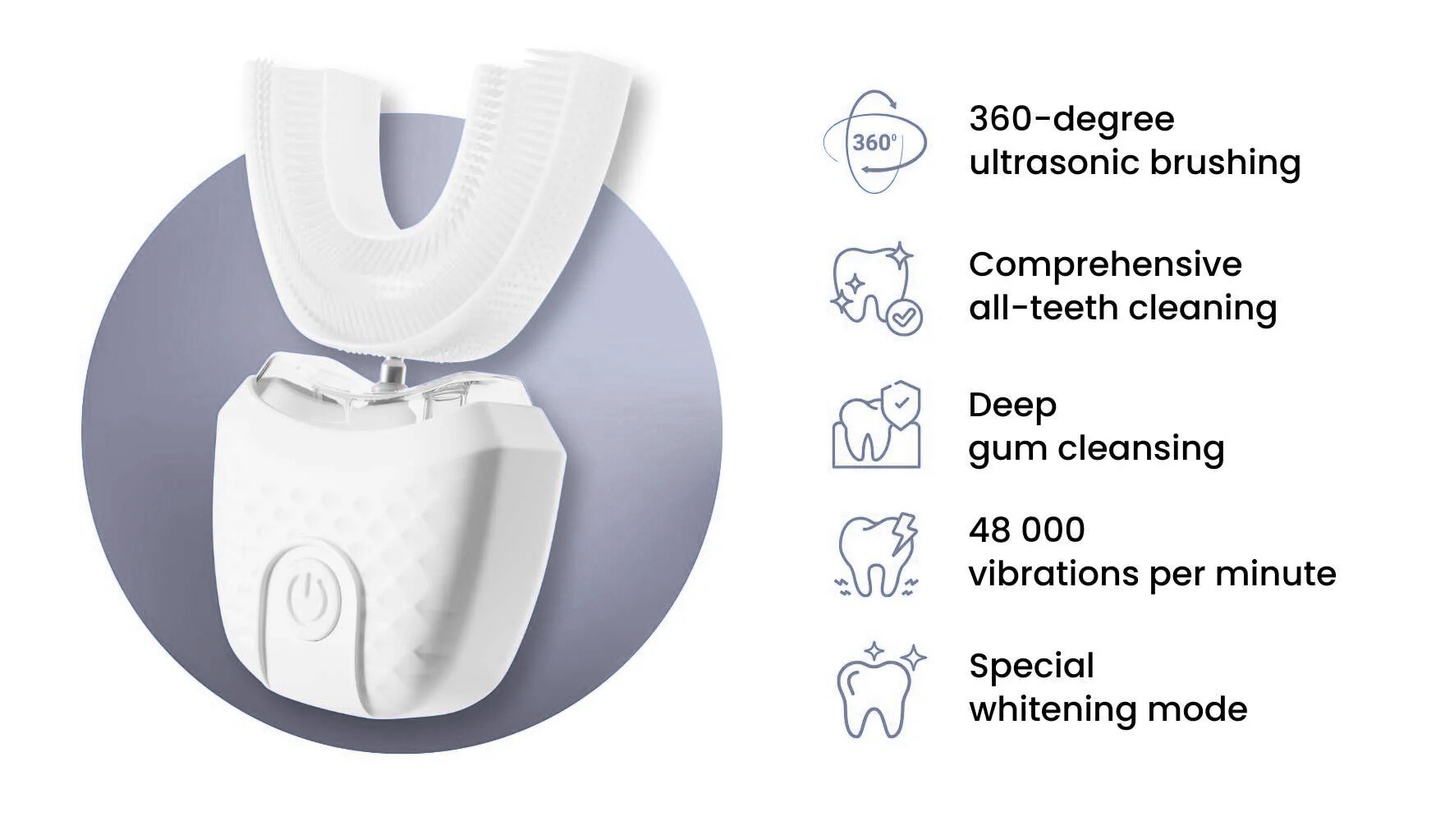 LumiBright™ 360° U-Shaped Toothbrush
